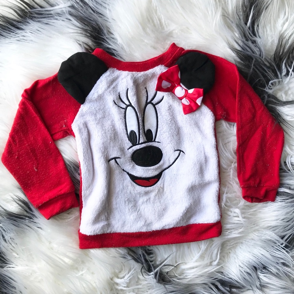 Disney Minnie Mouse Fleece Sweater sz 2T